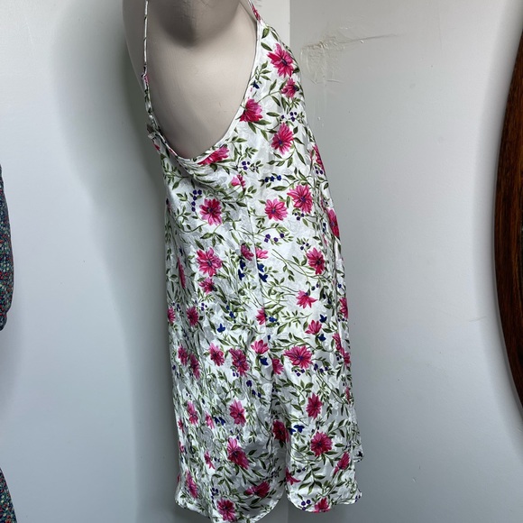1990s Best United Garments Pink Floral Lingerie Slip Dress - Picture 2 of 4